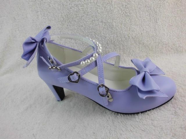 Matte purple & 6.3cm heel