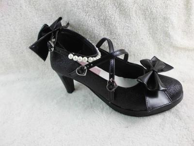 Black & 6.3cm heel + 1cm platform