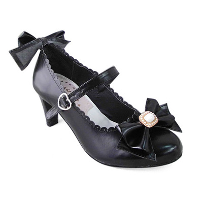 Matte black & 6.3cm heel