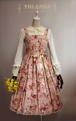 Yolanda Camellia Printed Lolita Jumper Dress - Sold Out