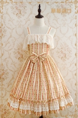 Strawberry Witch -Late Summer Concerto- Sweet Lolita Jumper Dress