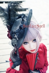 Surface Spell -Siren- Vintage Cambric Lolita Hat - Sold Out