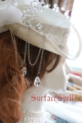 Surface Spell -Ice Queen- Vintage Lolita Cambric Hat - Sold Out