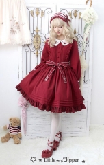 Little Dipper -The Cat Who Wants to Reach for the Stars- Embroidery Collar Lolita OP Dress