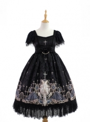 Grove Deer [The Lost Continent - Pardminenan] Lolita High Waist OP Dress Jumper Dress