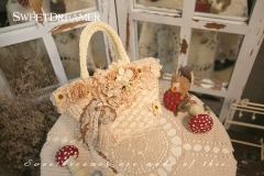 Cutie Creator Flowers Woven Lolita Handbag