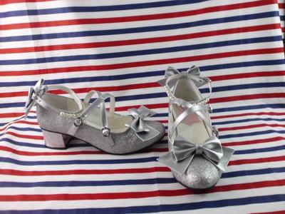 Silver & 4.5cm heel