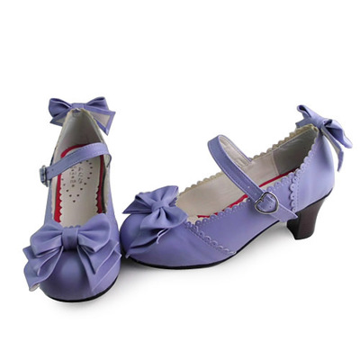 Matte purple & 6.3cm heel