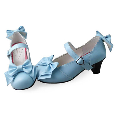 Matte blue & 6.3cm heel