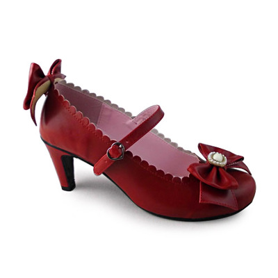 Matte wine & 6.3cm heel