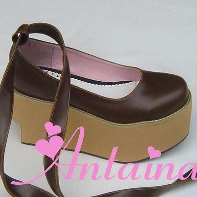 Matte coffee & 9cm heel + 7cm platform