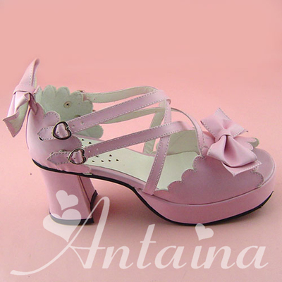 Matte pink & 7.5cm heel + 3cm platform