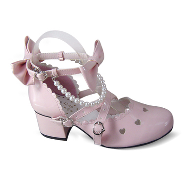 Glossy pink & 4.5cm heel