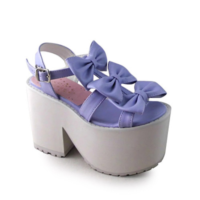 Matte purple & 10cm heel + 6cm platform