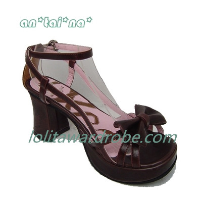 Matte coffee & 7.5cm heel + 2.5cm platform