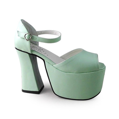 Matte mint & 12cm heel + 7.5cm platform