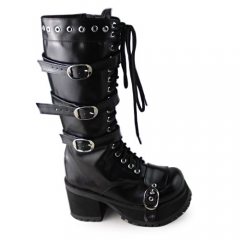 Antaina Steampunk Buckles Lolita High Platform Boots