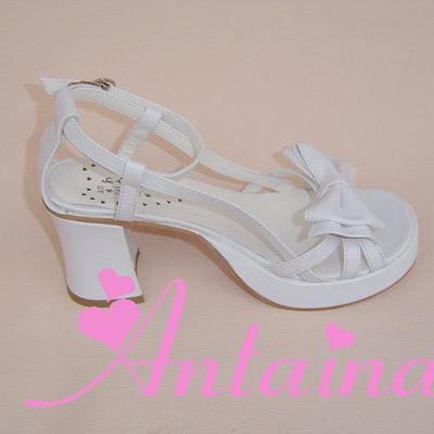 Matte white & 7.5cm heel + 3cm platform