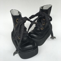 Antaina Cow Leather High Platform Lolita Boots Shoes
