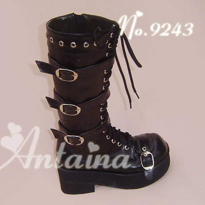 Matte black & 6cm heel + 3cm platform