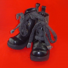 Antaina High Platform Black Lolita Short Boots