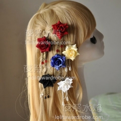 Vintage Roses Tassels Lolita Hairpin