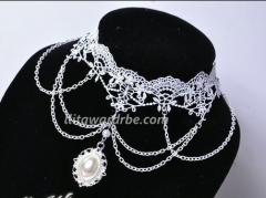 White Lace Pendant Sweet Lolita Choker