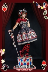 Infanta Jock.Circus Lolita Lace Up Style Lolita JSK/Salopette
