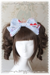 Infanta Q Candy Cherry Printed Lolita Headbow