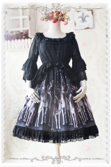Infanta Hime Sleeves Mesh Fabric Lolita Inner Blouse