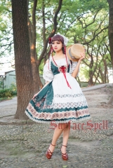 Surface Spell Gothic - Alpine Rose - Lolita Apron