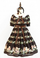 Berry & Wood -Titmouse and Multiflora Rose- Lolita OP Dress - Preorder's Been Closed