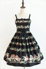 Berry & Wood -Titmouse and Multiflora Rose- Lolita Jumper Dress