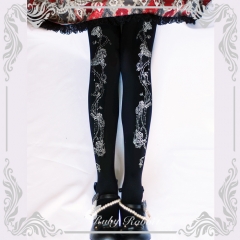 Rose Thorn Crown Lolita Tights