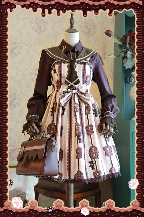 Infanta Sweet Chocolate Party Casual Lolita JSK