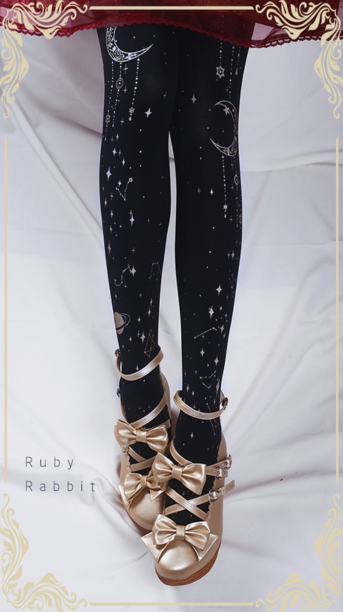 Fluffy Constellation Blue Velvet Leggings – Lolita Collective