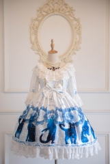 Secret Garden Lolita -A Constellation of Cats.Hecate- Lolita OP Dress