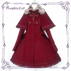 Pumpkin Cat -Scent of Winter- Lolita Winter Coat + Cape Set