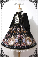 Neverland Lolita -Midnight Opera House- High Collar Gigot Sleeves Lolita OP Dress