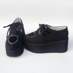 Heart Rivet High Platform Lolita Shoes