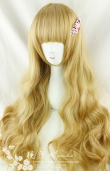 80cm Flaxen Gold Lolita Curly Wig