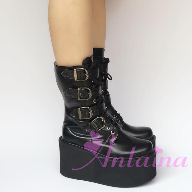 Matte Black & 10cm heel + 5cm platform