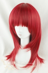 50cm Wine Face Framing Lolita Straight Wig