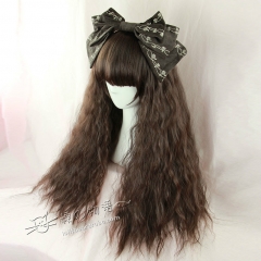 50cm Dark Brown Chocolate Puffy Instant Noodles Wig