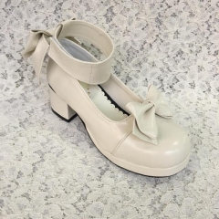 Sweet Matte White Lolita Heels Shoes