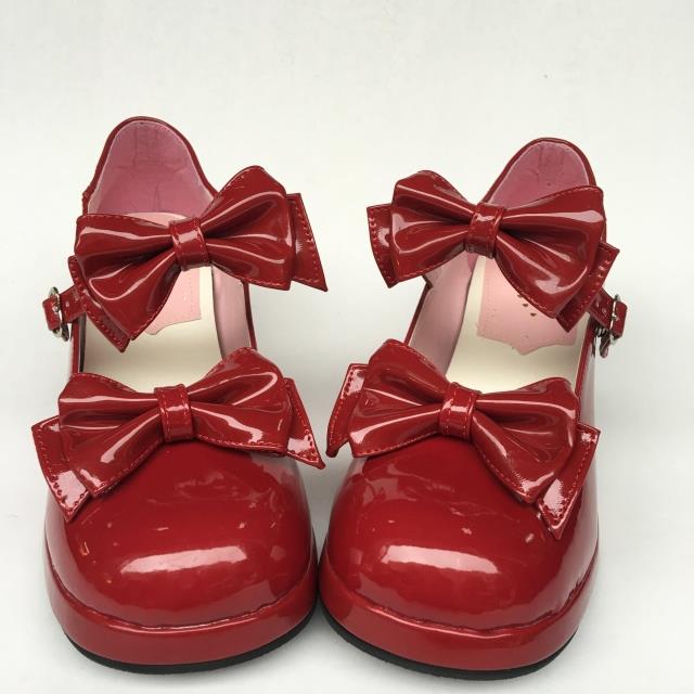 Glossy Wine & 6.3cm heel + 1cm platform