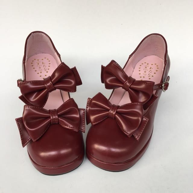 Matte Wine & 6.3cm heel + 1cm platform