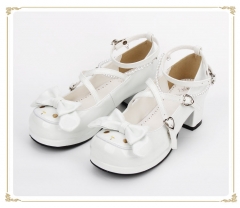 Sweet Beadchain Bows Lolita Heels Shoes