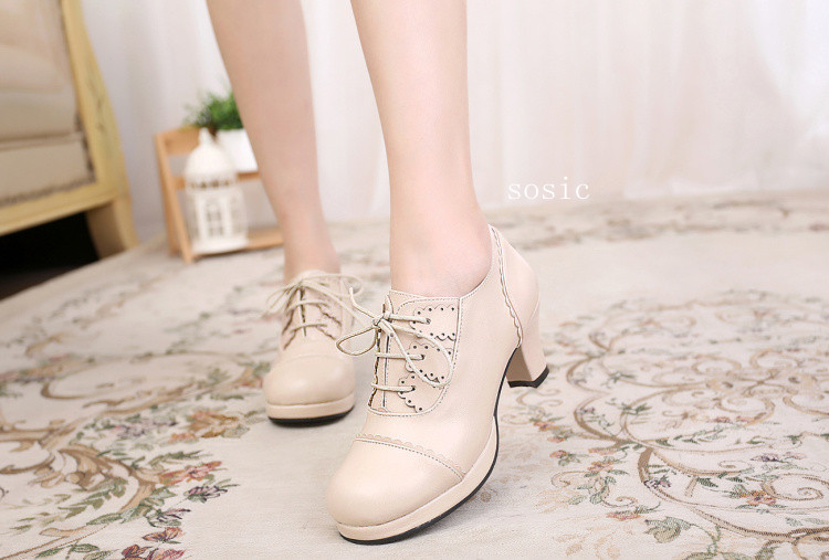 Beige & 6cm heel + 1cm platform