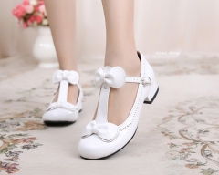 T-straps Sweet Low Heels Lolita Shoes